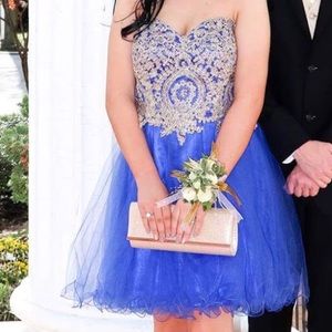 EMBROIDERED prom dress